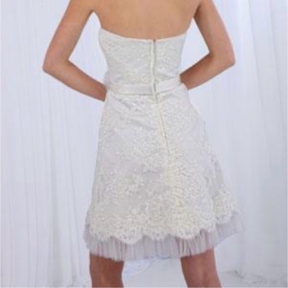 Impression Bridal Ivory short a-line wedding gown - Picture 2 of 9